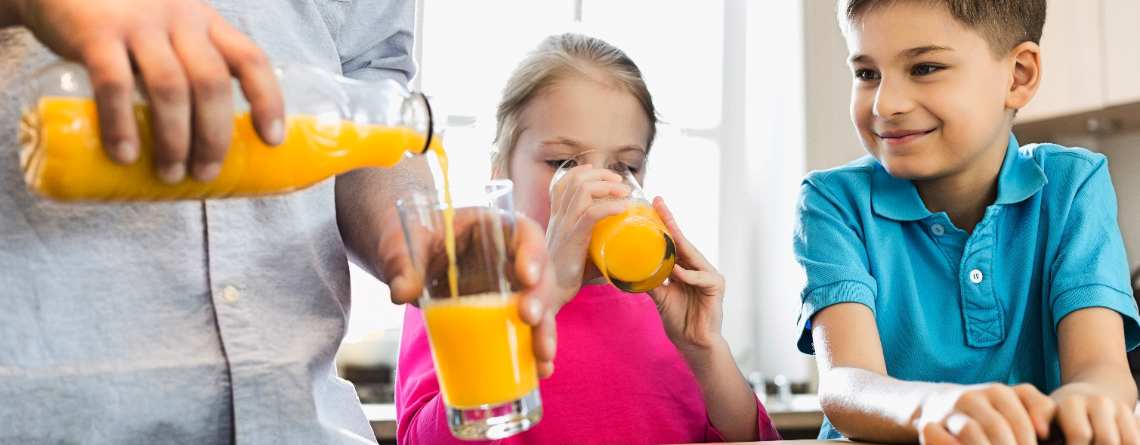 Estratto di frutta per la merenda dei bambini