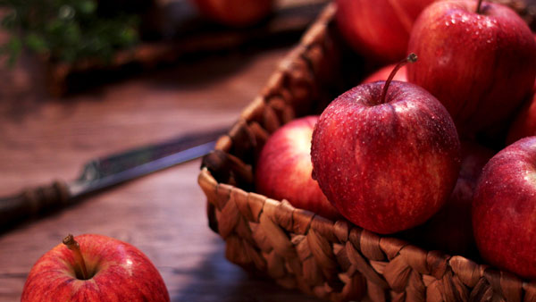 Mele fresche per estratti di frutta